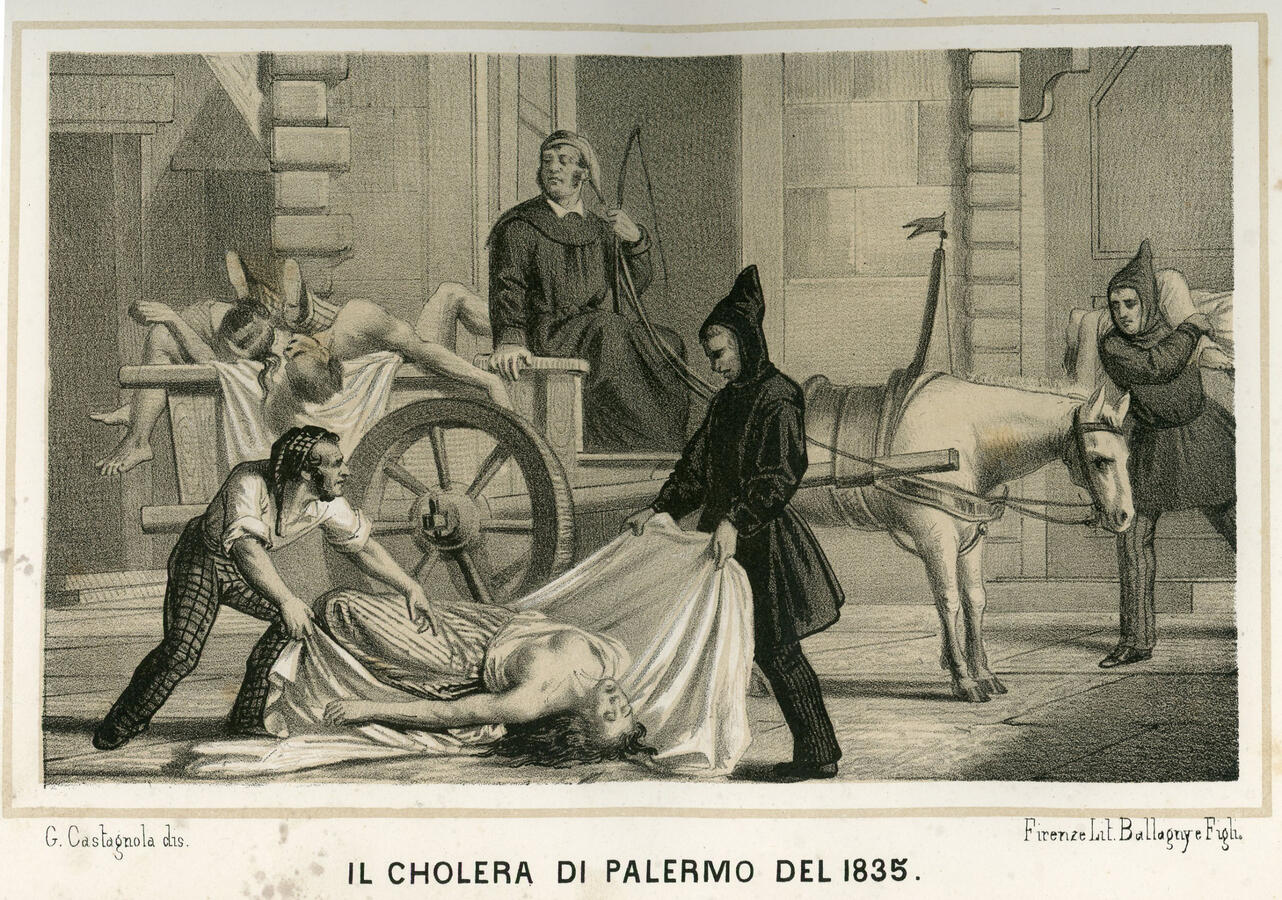 Cholera epidemic in Palermo 1835 (1864)